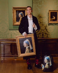 MAURITSHUIS MUSEUM SHARK PALETTE GIRL WITH A PEARL EARRING COLLAB BACKPACK