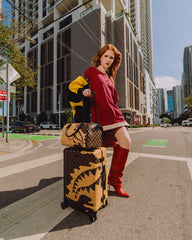 DESIGNER DRIP EFFECT CARRY-ON LUGGAGE