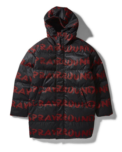 SG GRAFFITI PUFFER JACKET BLACK