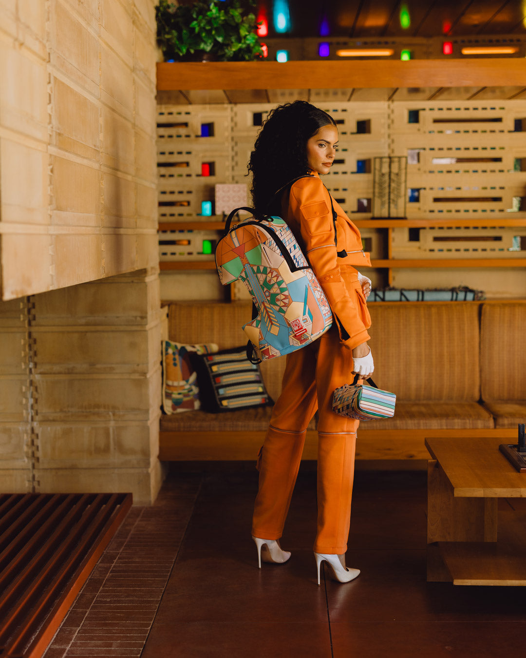 FRANK LLOYD WRIGHT COLLAB IMPERIAL MODULAR REMOVABLE BACKPACK