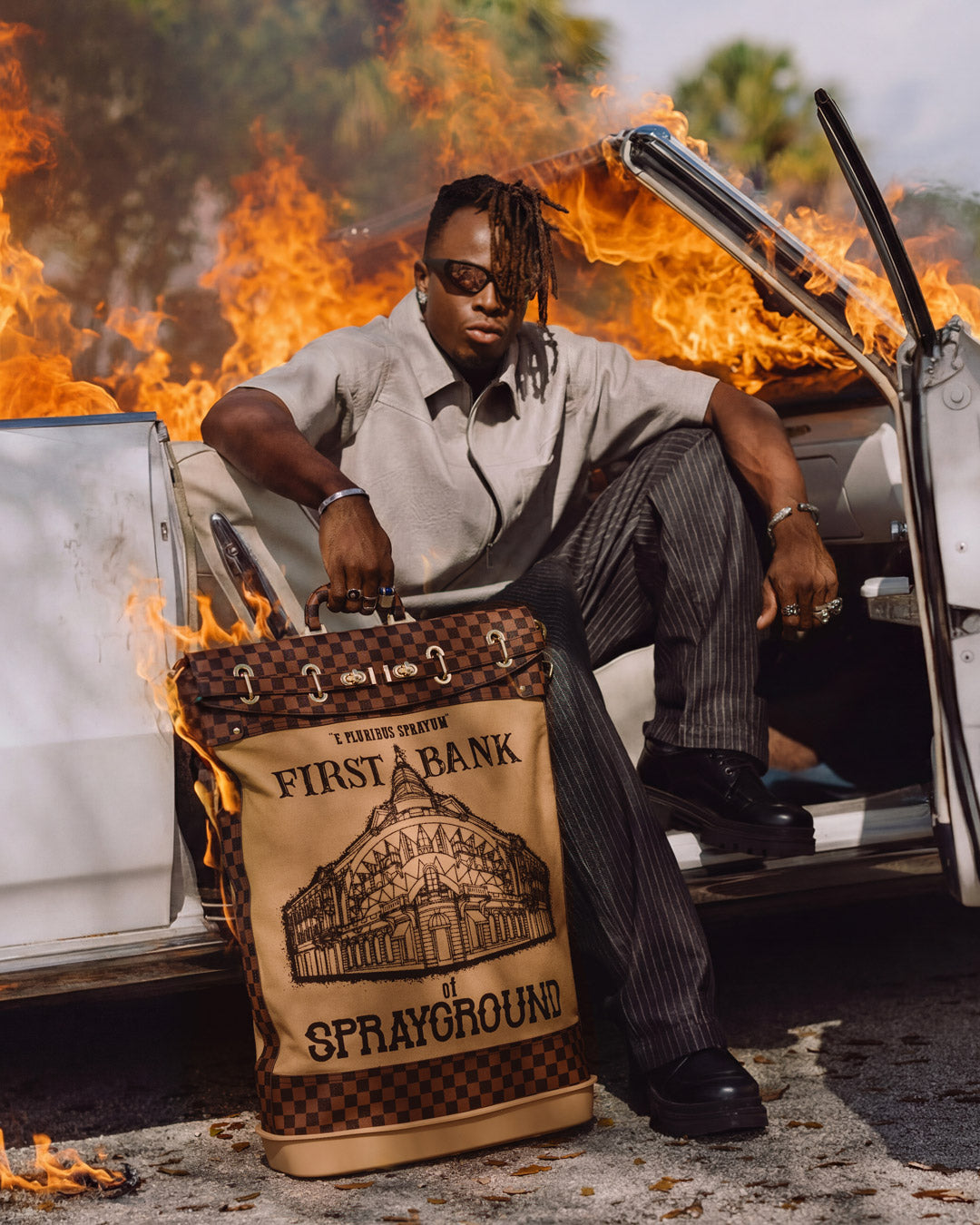 FIRST BANK OF SPRAYGROUND MONEY BAG