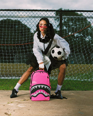 SHARK CENTRAL EMBROIDERED EFFECT BACKPACK