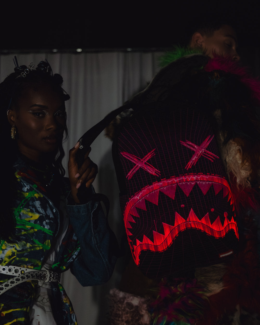 FIBER OPTICS PARTY SHARK BACKPACK