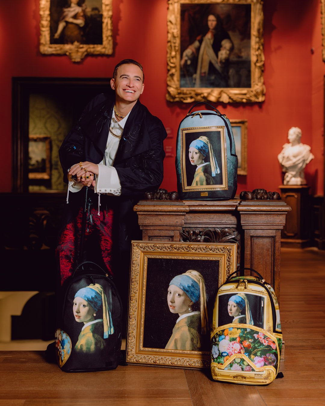 MAURITSHUIS MUSEUM 3D FRAME GIRL WITH A PEARL EARRING COLLAB BACKPACK