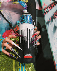 WYNWOOD WALLS COLLAB WATER BOTTLE OR SPRAYCAN HOLDER (BLK/WHT)