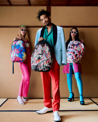 COLLABORATION HIDEKI SAIJO ABSTRACT FLOW BACKPACK