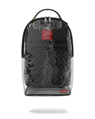 CLEAR DLX BACKPACK - CHECKED OUT (GRAY BLK CHECK)