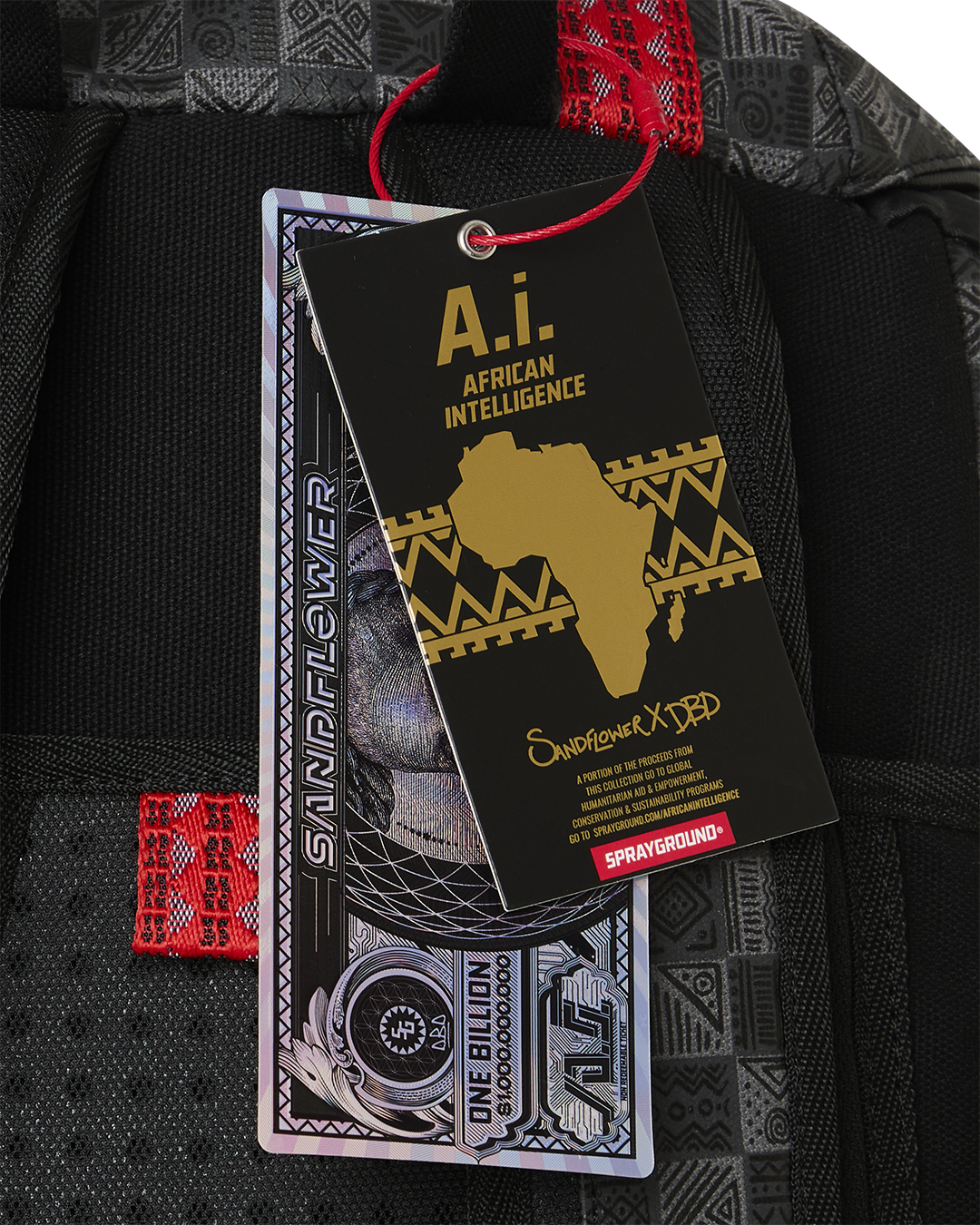 A.I. AFRICAN INTELLIGENCE MIDNIGHT MAGIC BACKPACK - SANDFLOWER COLLAB