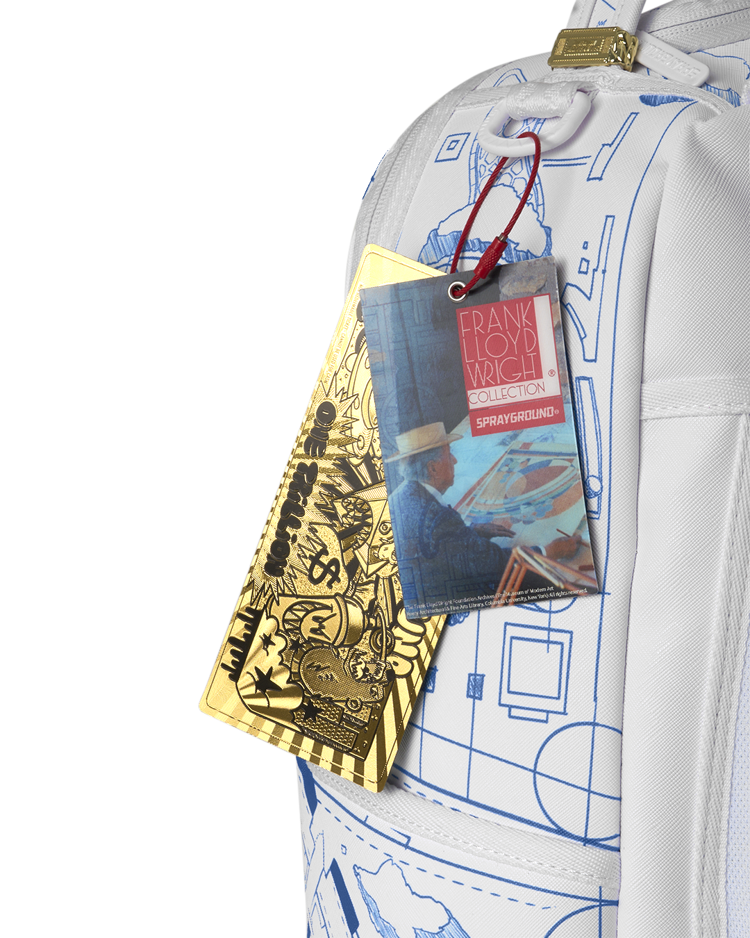 FRANK LLOYD WRIGHT COLLAB ARCHITECTURAL DRAWING BACKPACK