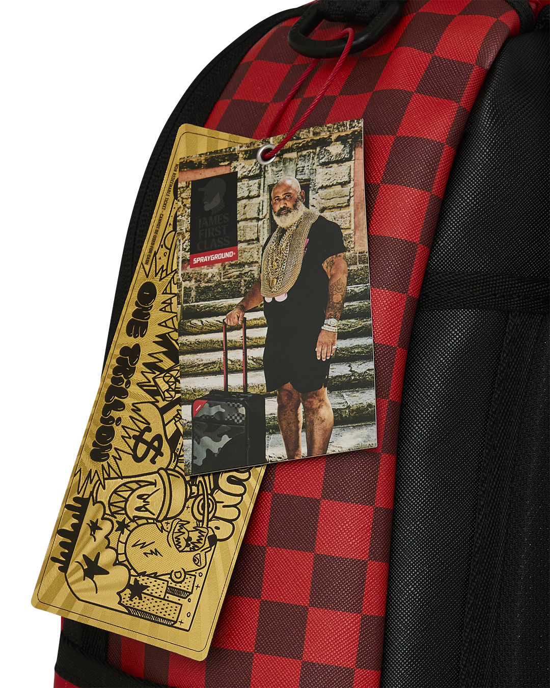 JAMES FIRST CLASS RED BACKPACK