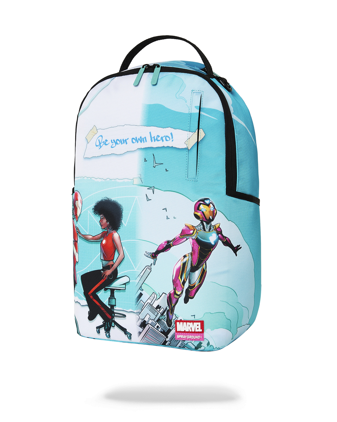 MARVEL IRON HEART OFFICIAL COLLAB - BE YOUR OWN HERO BACKPACK