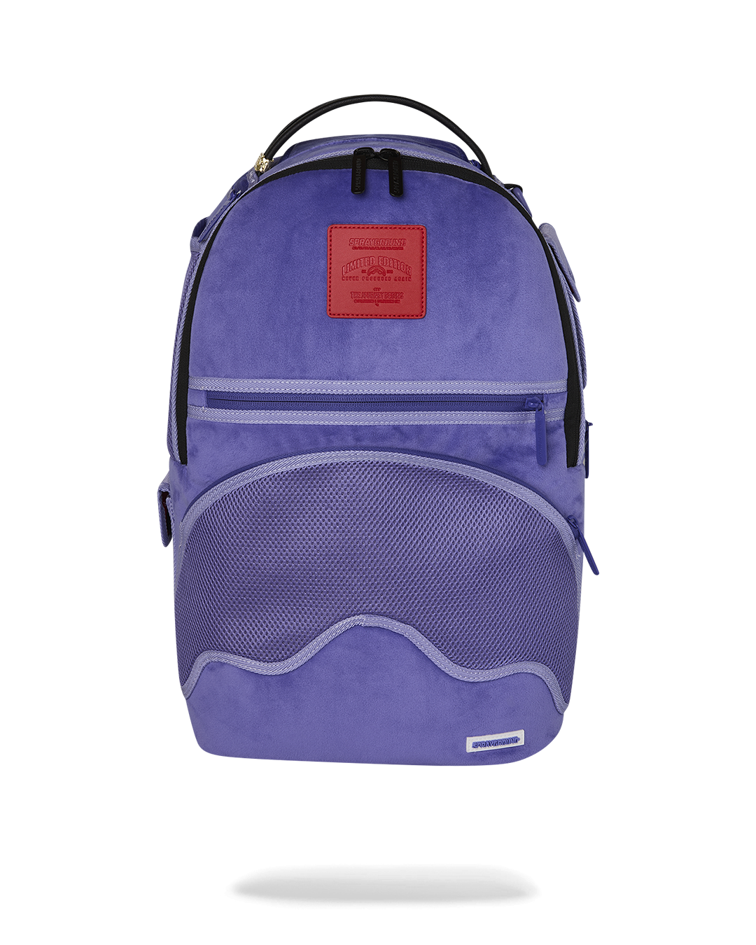 REVERSE MODE - PURPLE VELOUR TO BLACK CHECK BACKPACK