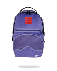 REVERSE MODE - PURPLE VELOUR TO BLACK CHECK BACKPACK