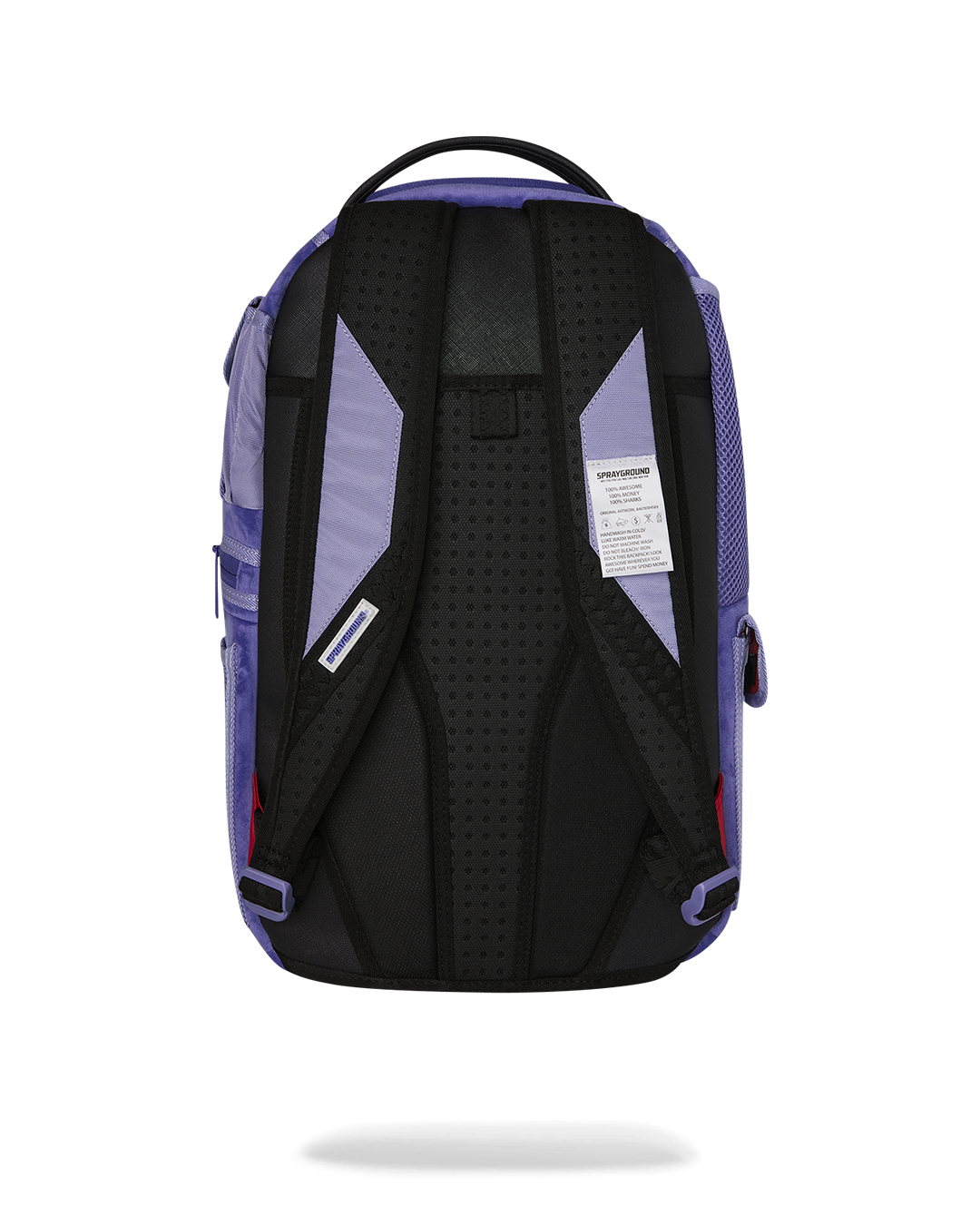 REVERSE MODE - PURPLE VELOUR TO BLACK CHECK BACKPACK