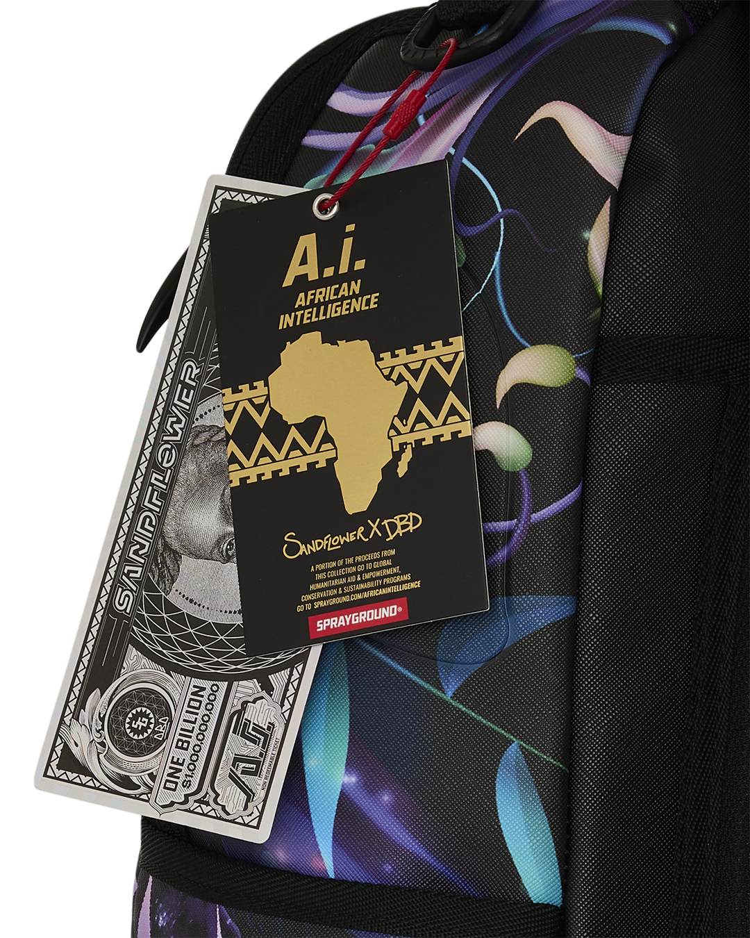 A.I. AFRICAN INTELLIGENCE INDIGO DUSK BACKPACK - SANDFLOWER COLLAB