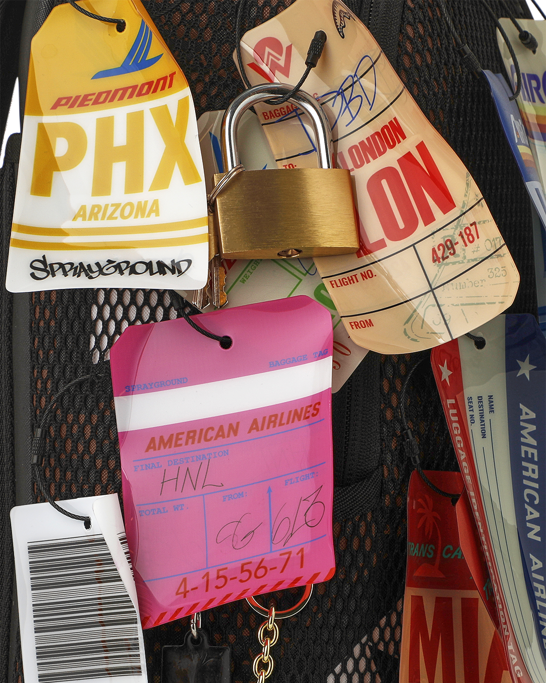 AMERICAN AIRLINES 100 YRS - TAGS ON TAGS BACKPACK