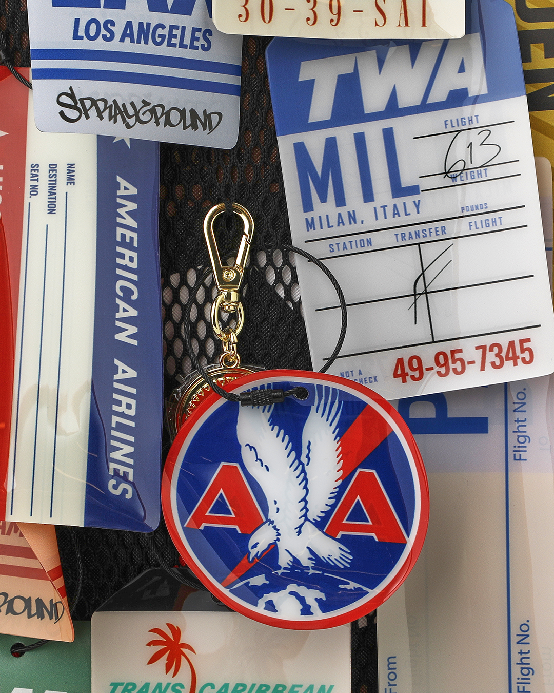 AMERICAN AIRLINES 100 YRS - TAGS ON TAGS BACKPACK