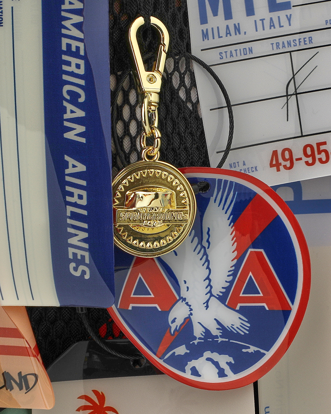 AMERICAN AIRLINES 100 YRS - TAGS ON TAGS BACKPACK