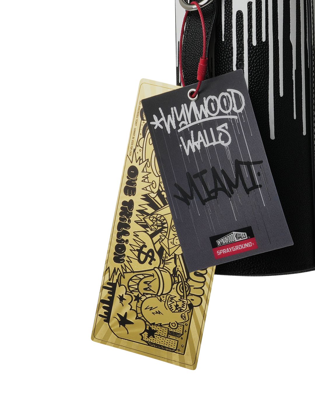 WYNWOOD WALLS COLLAB WATER BOTTLE OR SPRAYCAN HOLDER (BLK/WHT)