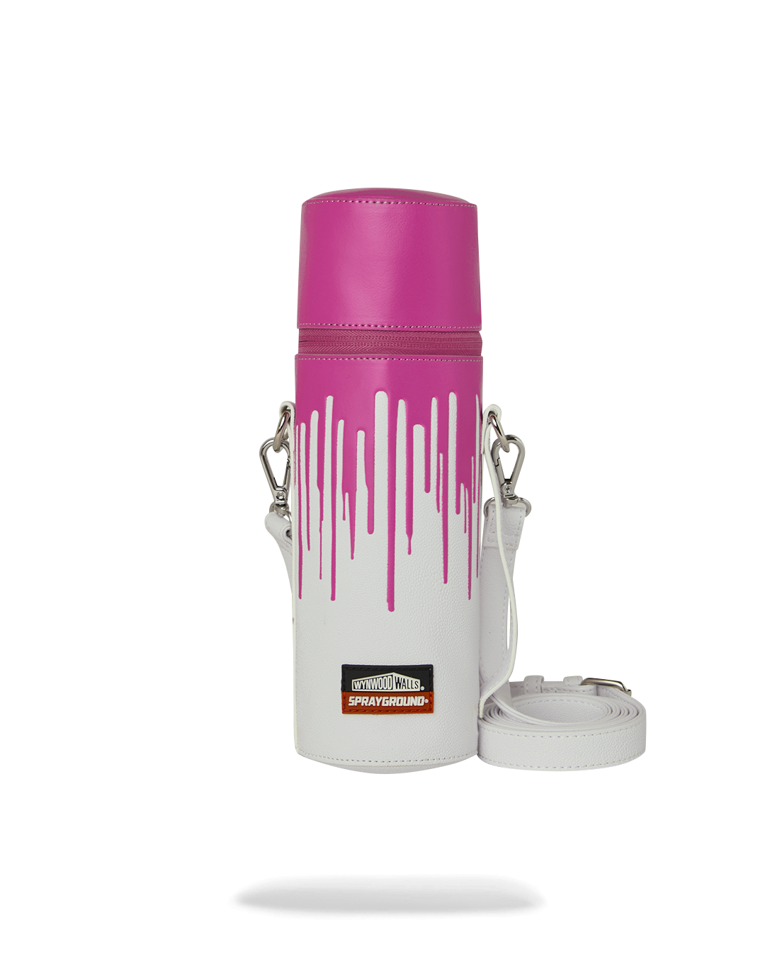 WYNWOOD WALLS COLLAB WATER BOTTLE OR SPRAYCAN HOLDER (WHT/PNK)