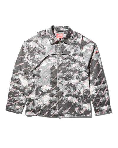 DOUBLE YOKE SNAP FRONT JACKET (GREY)