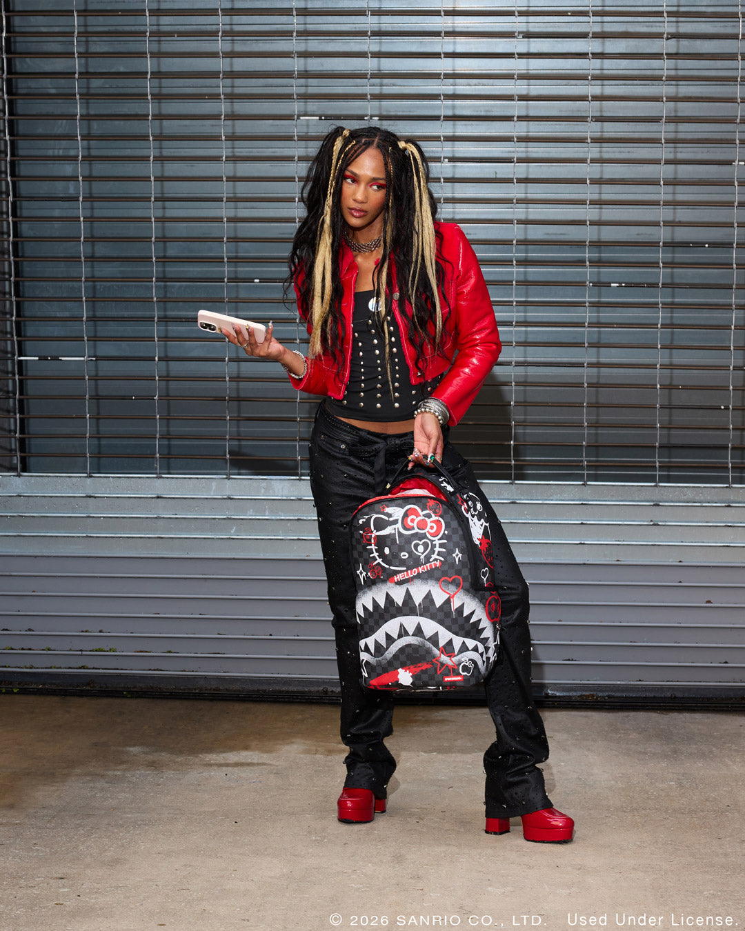 HELLO KITTY OFFICIAL COLLAB - FRESH PAINT BACKPACK